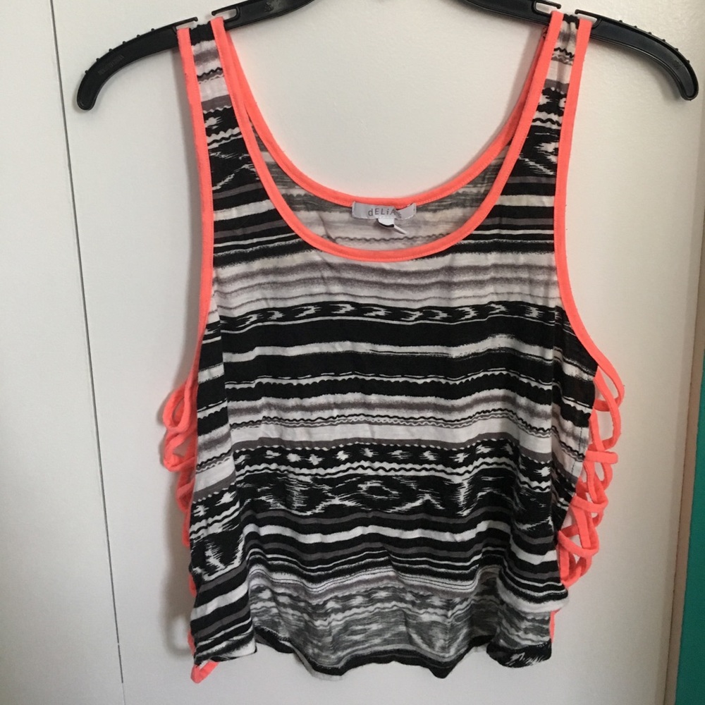 Tribal striped tank top