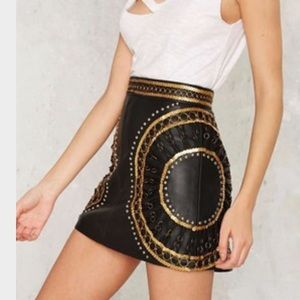 Nasty Gal Skirts - The Karima Skirt is made in black leather Nasty Gal Skirts - The Karima Skirt is made in black leather