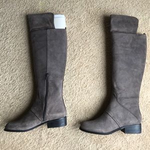 Real suede boots