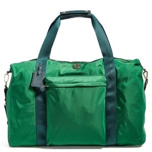 Tory Burch Travel Nylon Duffel Bag in Emerald