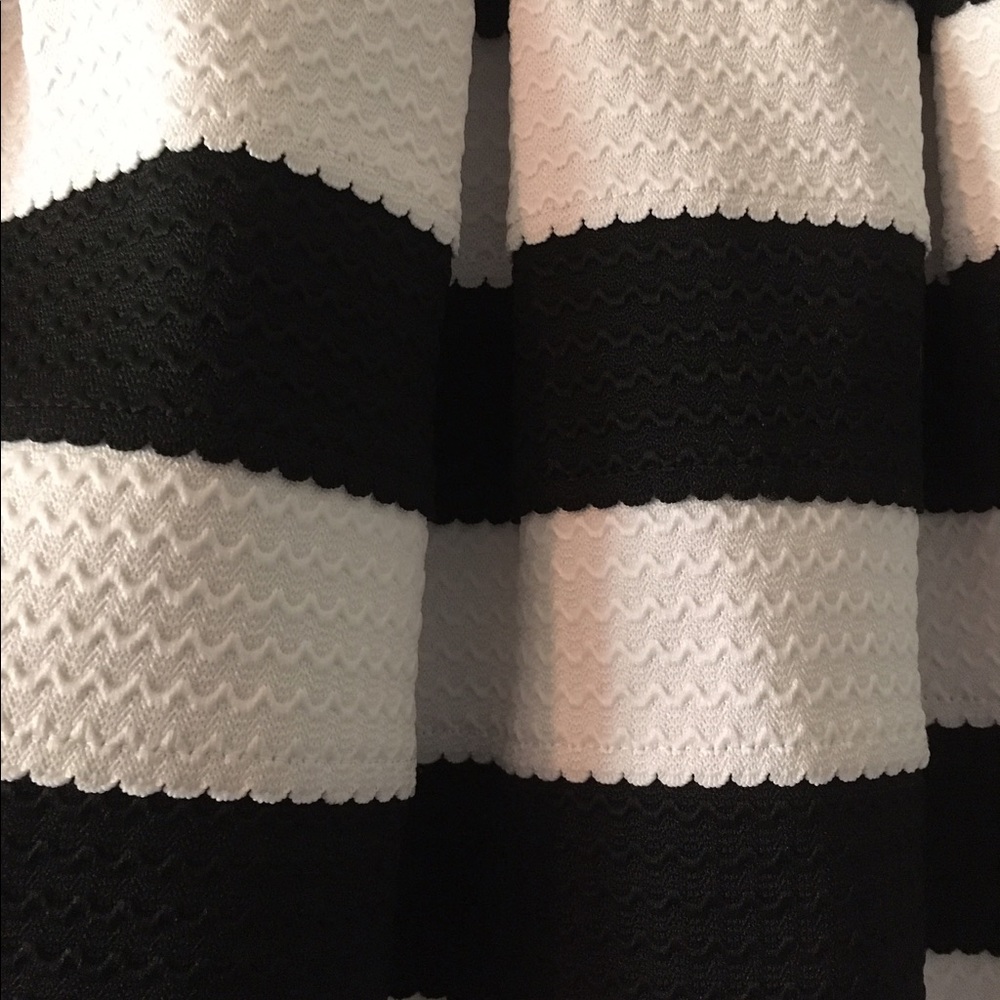 Size Small Doe & Rae Black and White Striped Skirt