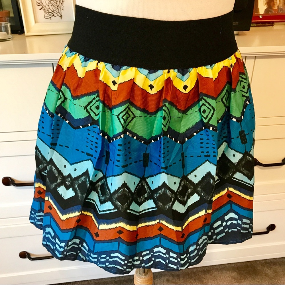 Vibrant Skater Skirt (with pantie lining)