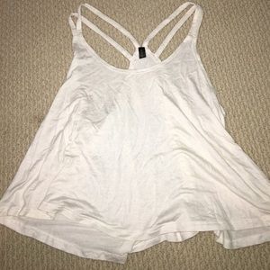 Tilly's cross back white tank