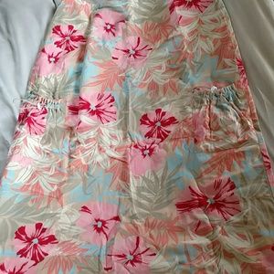 Maxi Tropical Cotton Skirt Size 16 (39 length)