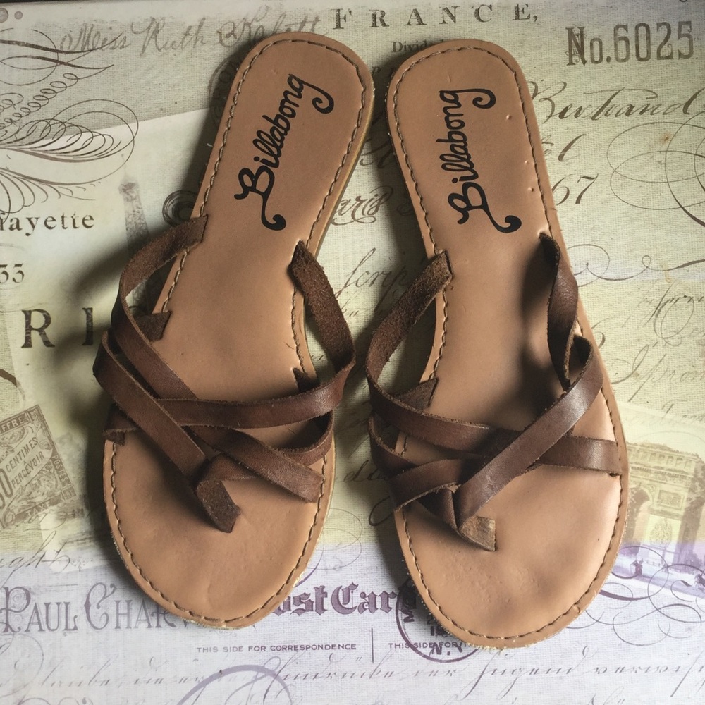Billabong Leather Strap Sandals