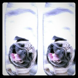 LAUGHING PUG SOCKS, BUNDLE ONLY