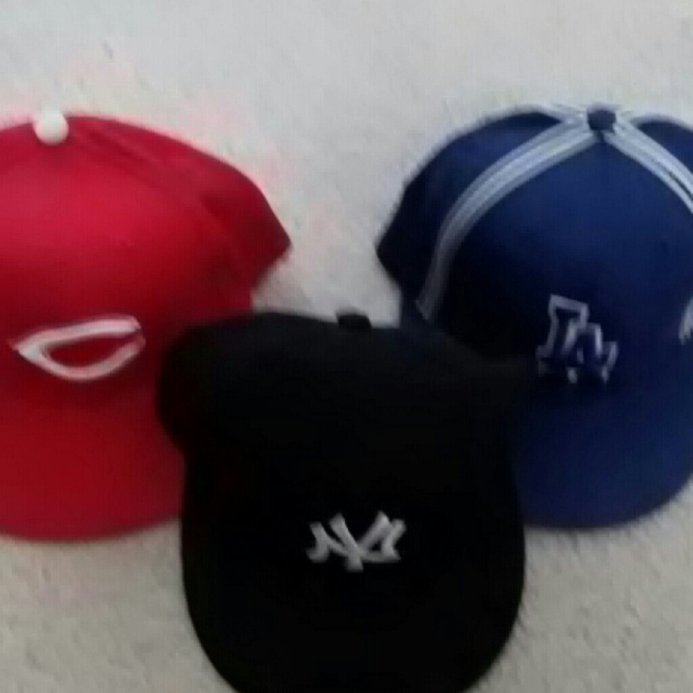 Baseball hats, All 3 for the price of one! Used