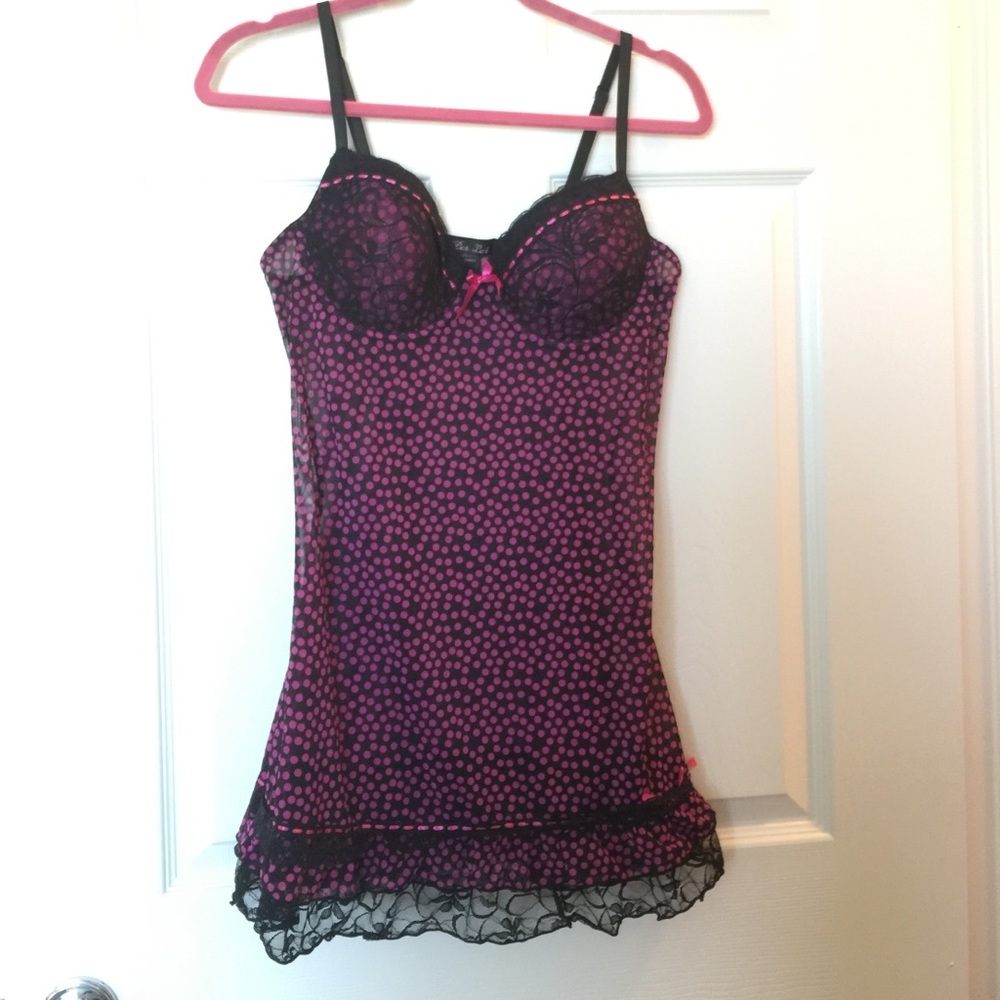 Lingerie pink and black