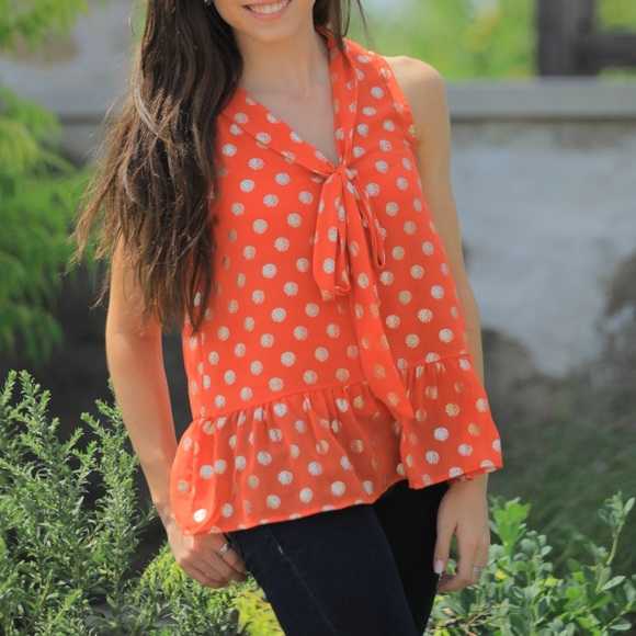 Tie Front Top - Picture 1 of 4