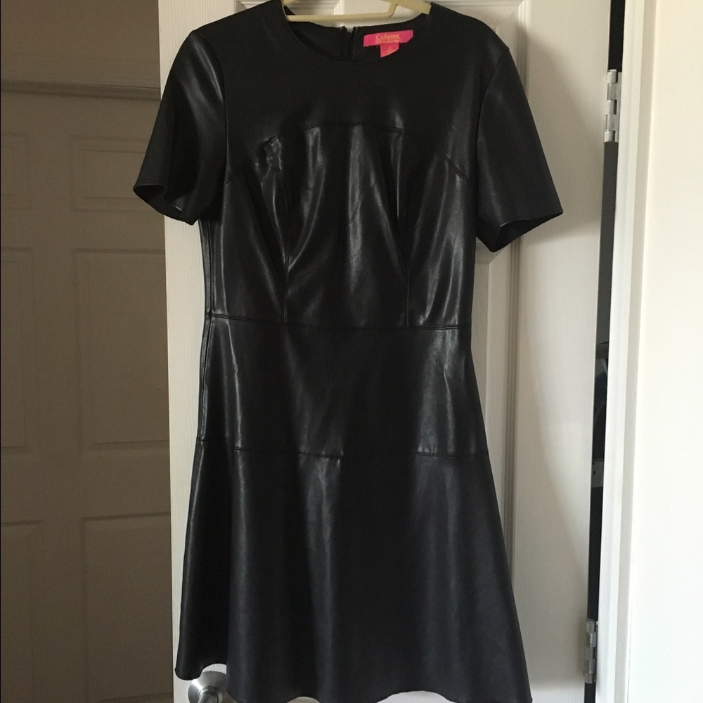 Leather dress