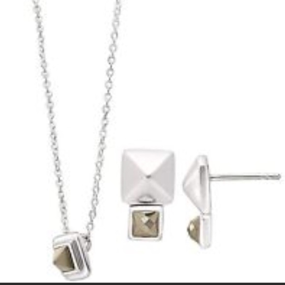 Beautiful Sterling Silver & Pyrite Silpada Set NWT - Picture 4 of 5