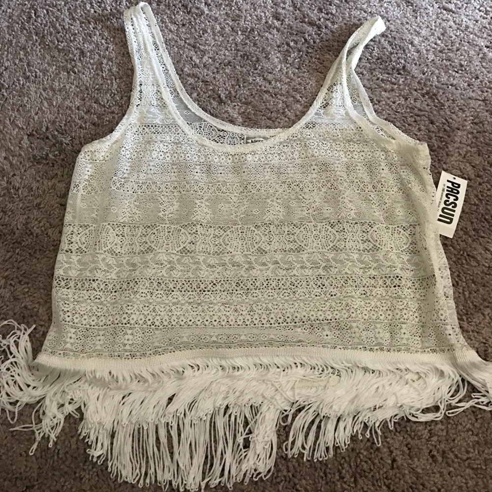 White- cream color tank top