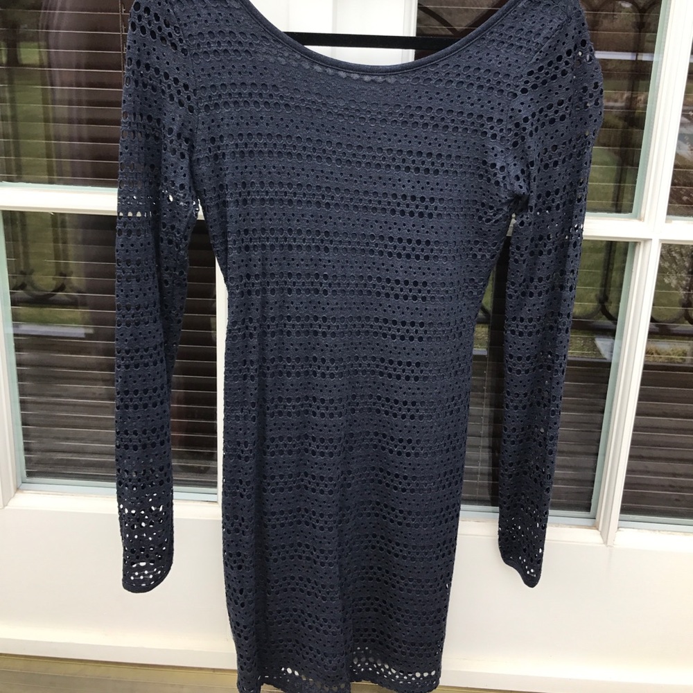 Eight Sixty Long Sleeve Scoopneck Dress
