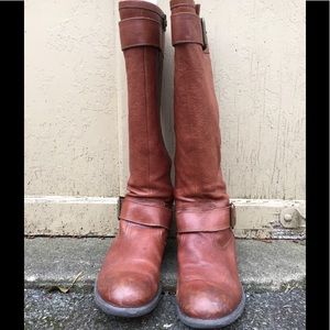 Franco Sarto Leather Pluto Riding Boots 9.5