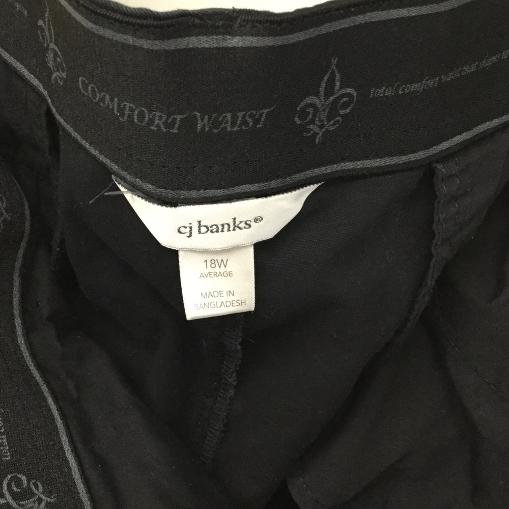 CJ Banks Black Slacks