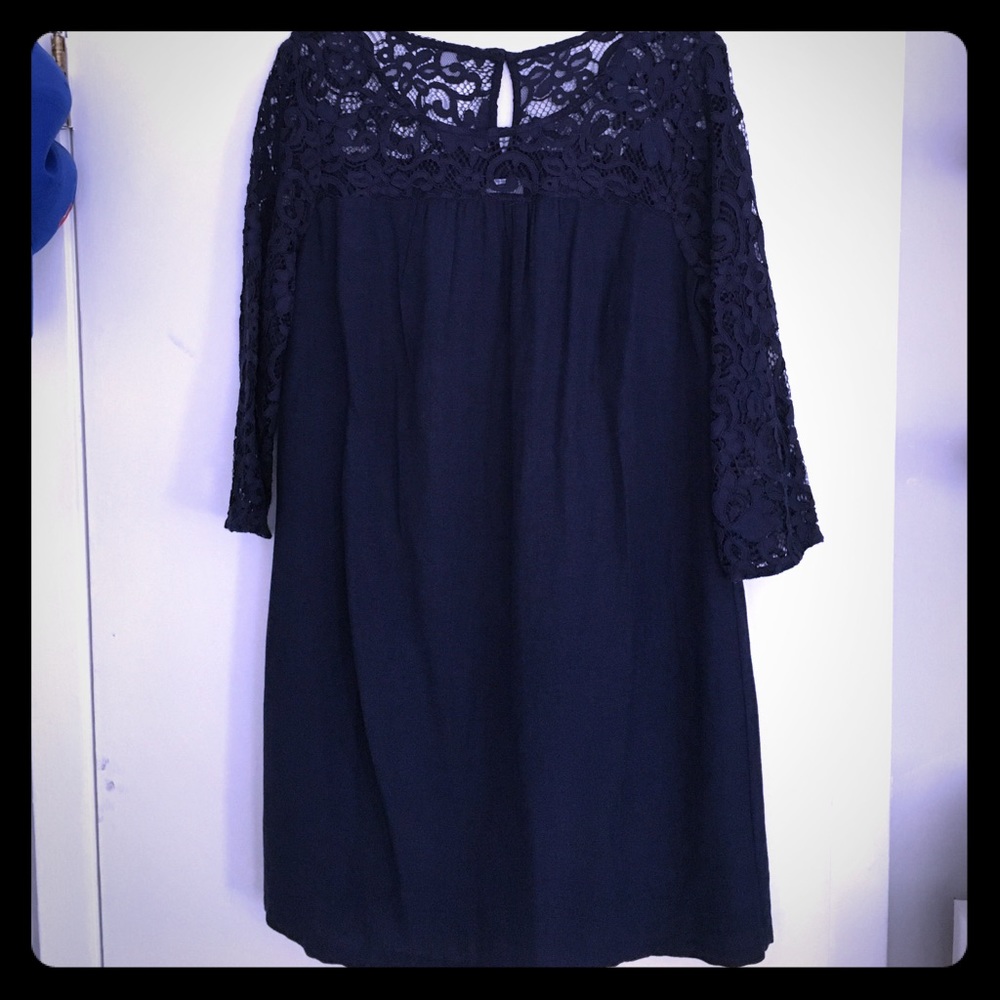 ON lace shift dress.