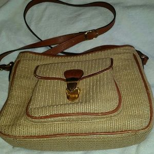 Etienne Aigner Jute shoulder bag