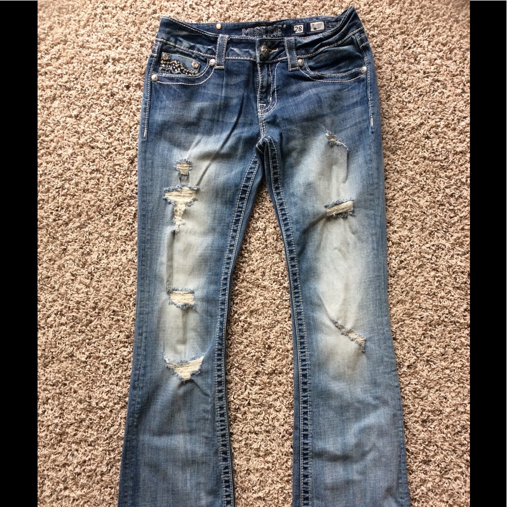 Miss Me Stonewashed Boot Cut Jeans - Picture 2 of 8