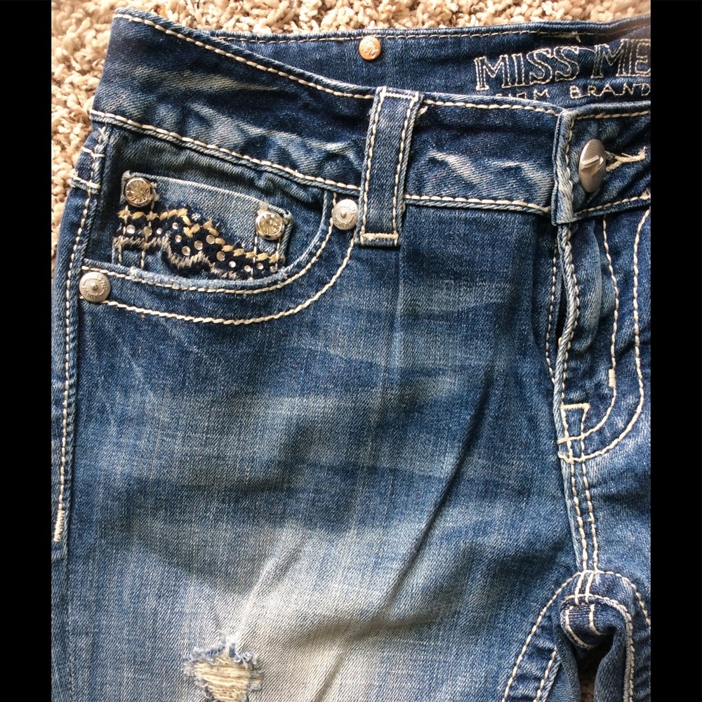 Miss Me Stonewashed Boot Cut Jeans - Picture 5 of 8