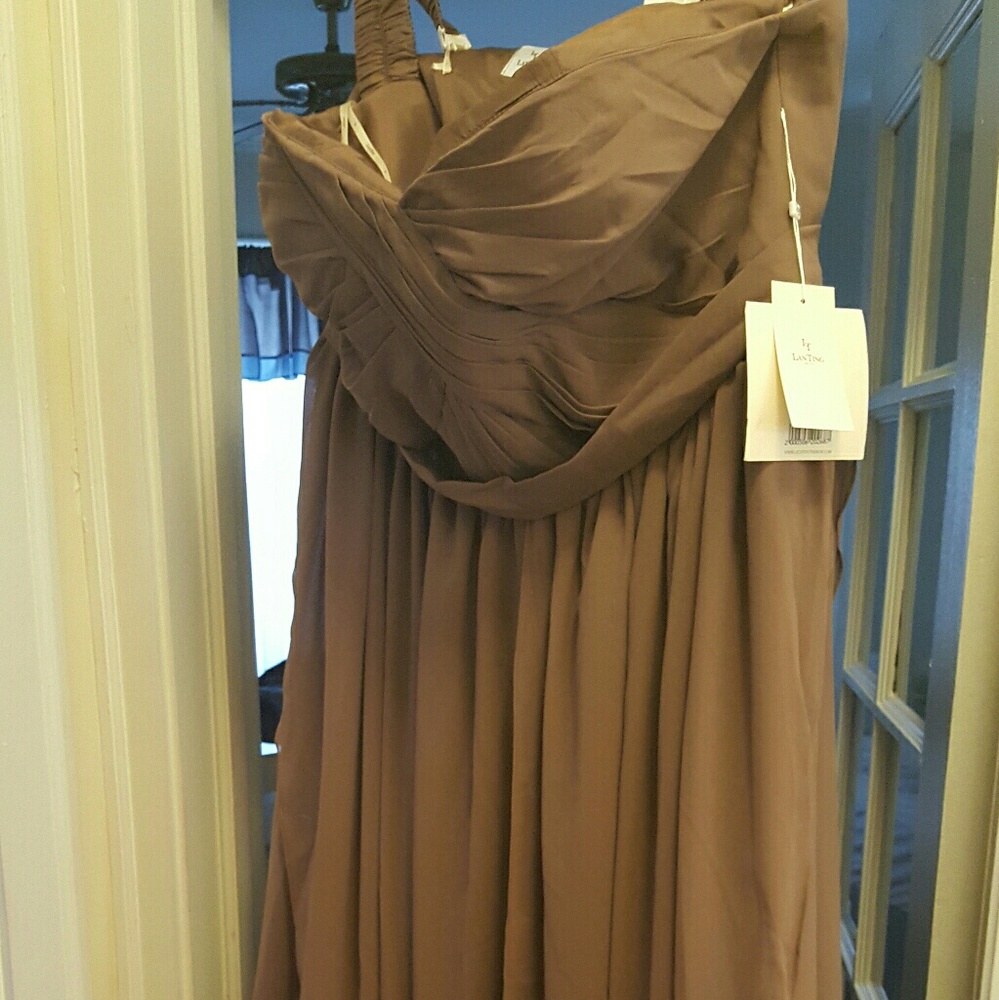 Plus size Strapless formal gown