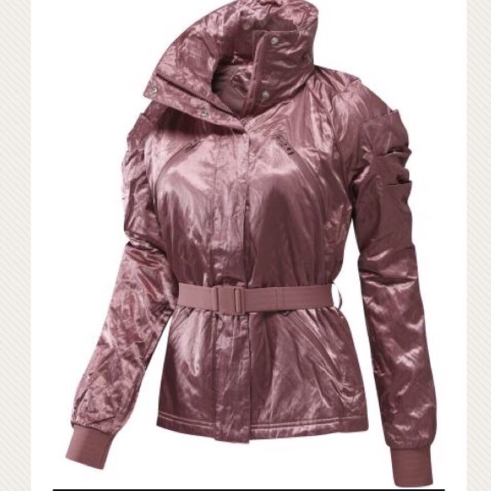 Stella McCartney Adidas pink metal Run Jacket