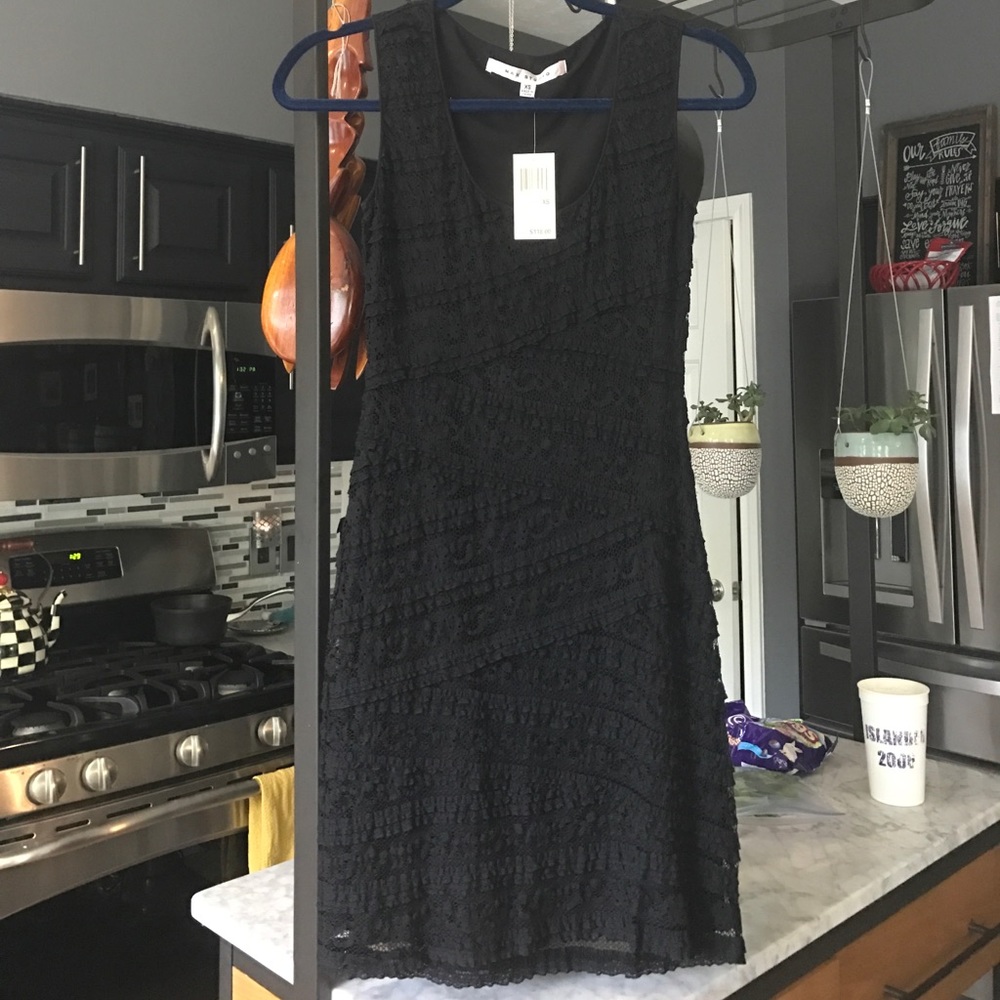 Black max studio cocktail dress