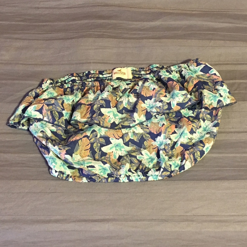 Medium Floral Hollister Strapless Tube Top/Bra