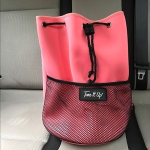 Pink gym bag