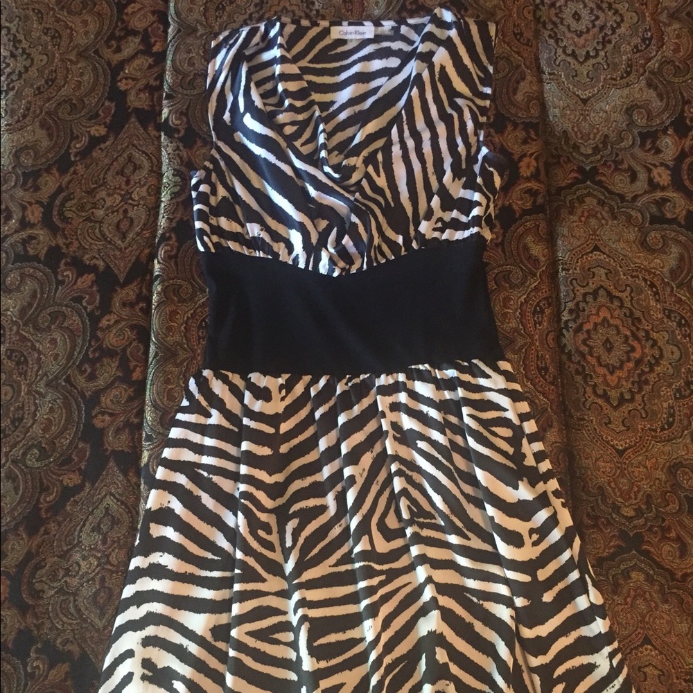 Zebra print dress