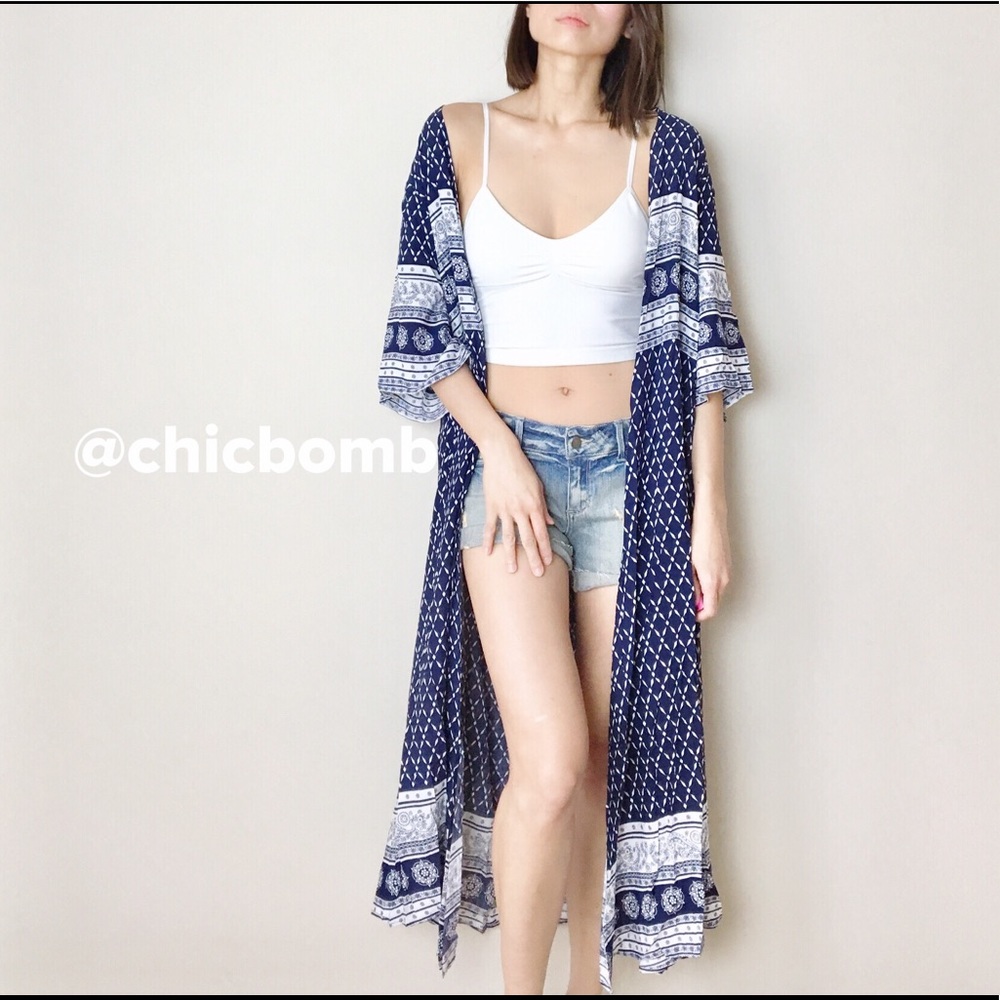 Summer Long duster kimono - Picture 2 of 4