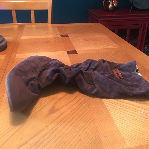 Chocolate brown faux winter boot - Picture 2 of 3