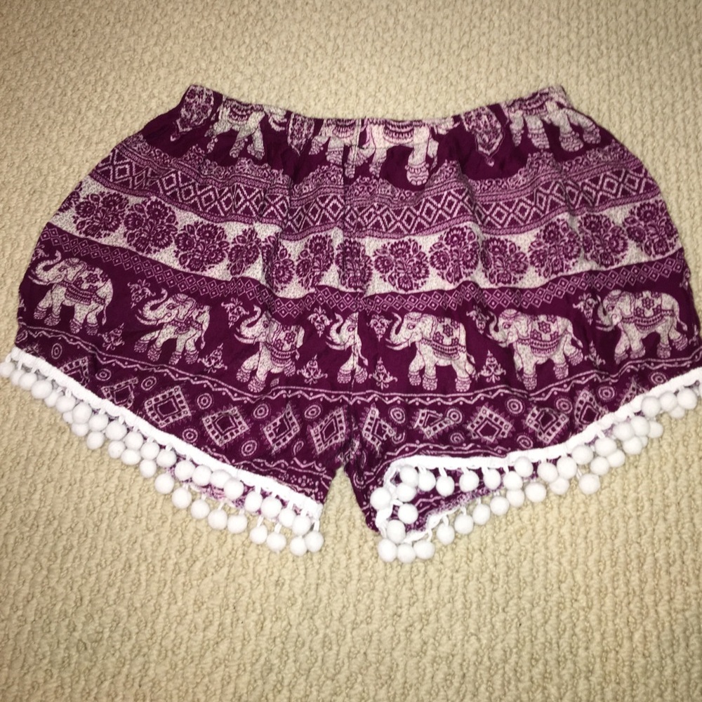 Elephant printed shorts