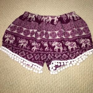 Elephant printed shorts