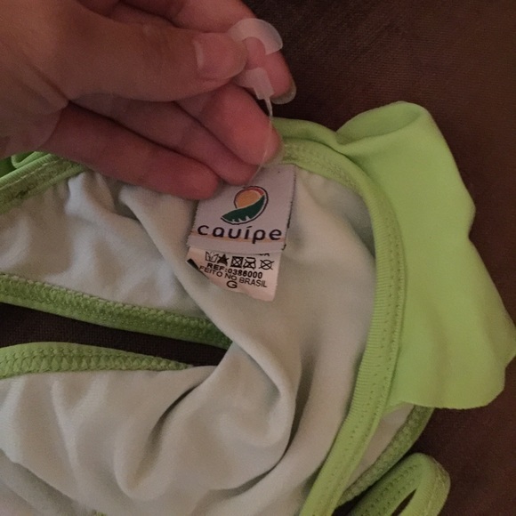 Neon Green Brazilian Bikini new with tags - Picture 4 of 4