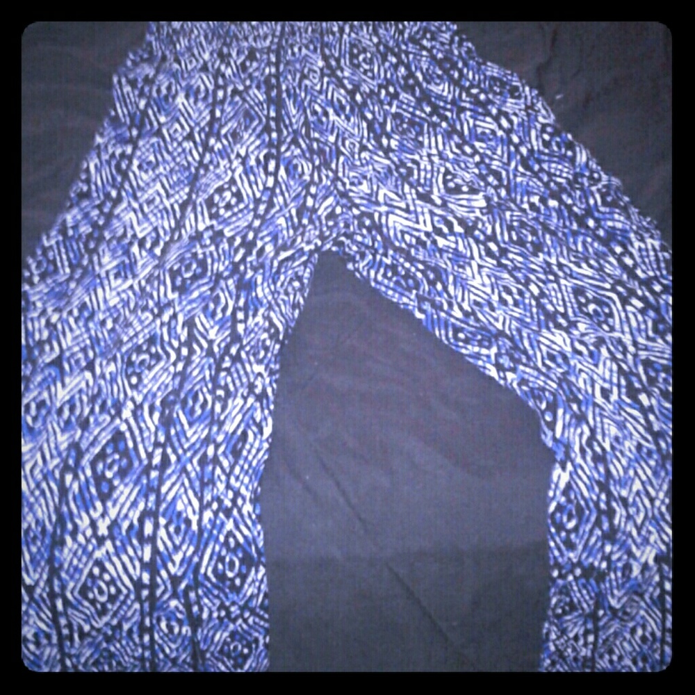 Wide leg palozza pants