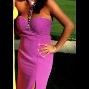 Purple prom dress