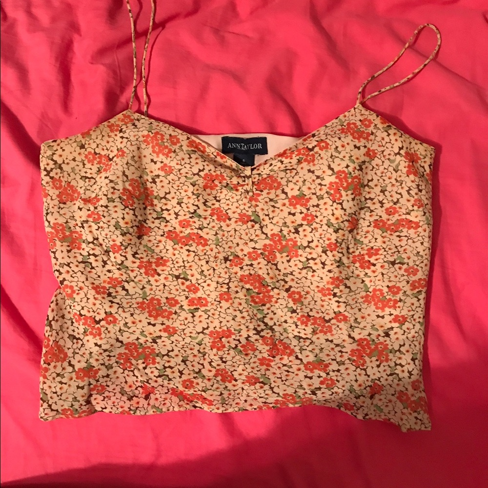loose floral crop top