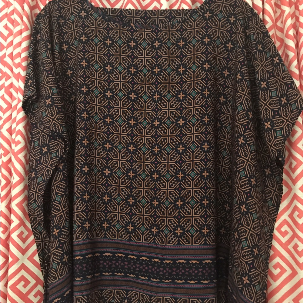 Navy Blue Blouse