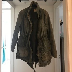 Old navy military jacket forest green