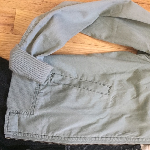 *SALE* Twill Army Green Bomber - Picture 3 of 4