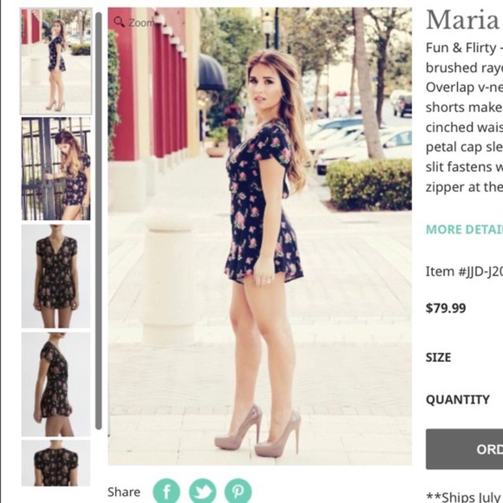 Jessie James decker kittenish romper