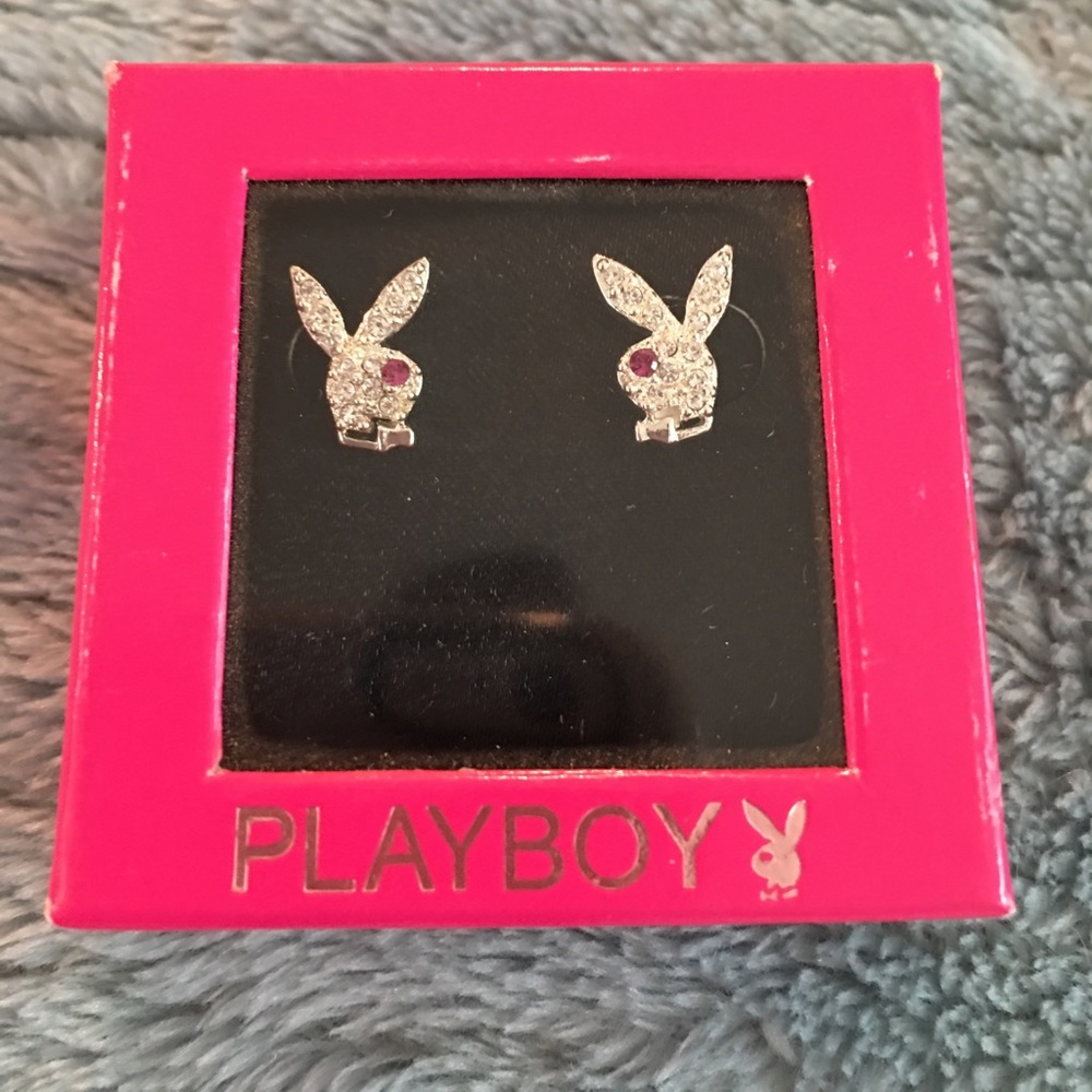 Play boy earrings