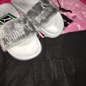 Puma Fenty Faux Fur slides