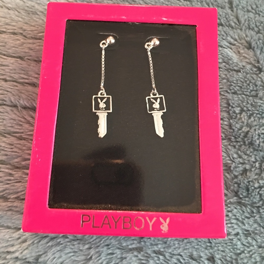 Play boy earrings