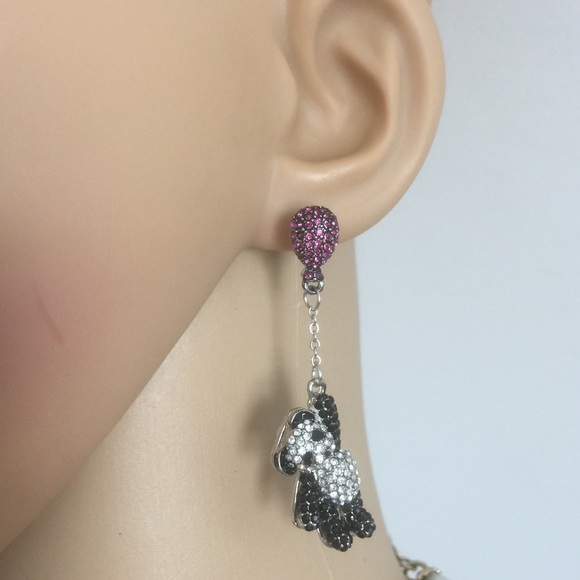 Up Up And Away Panda earrings (nwt)🐼🎈🐼 - Picture 3 of 5