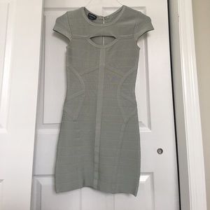 Sage green Bebe bandage dress xs