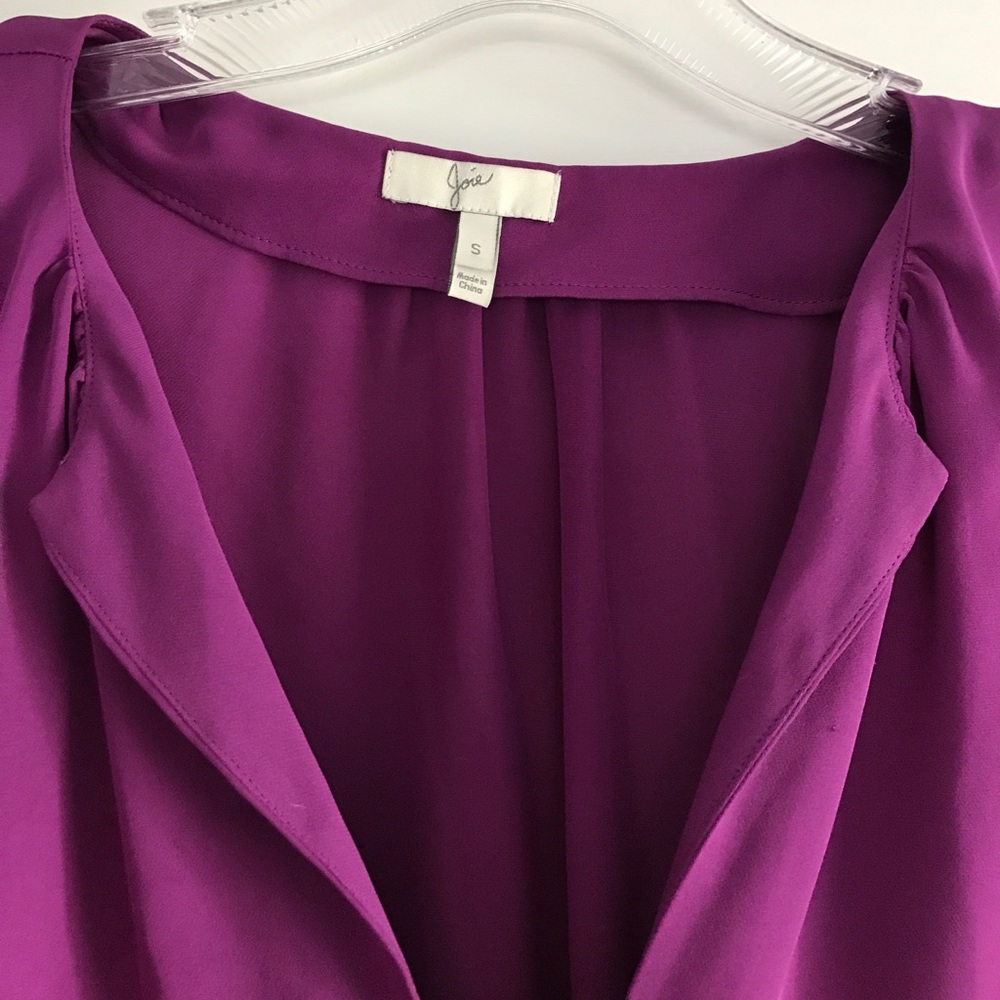 Joie Split-Neck Silk Top - Picture 2 of 3