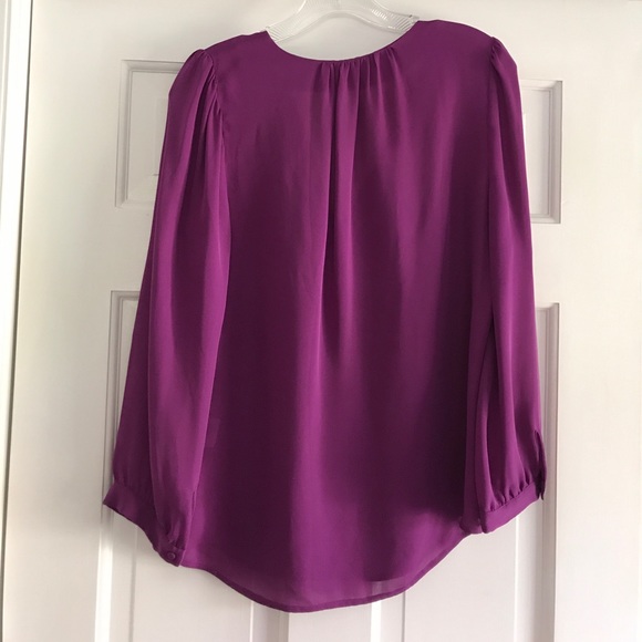 Joie Split-Neck Silk Top - Picture 3 of 3