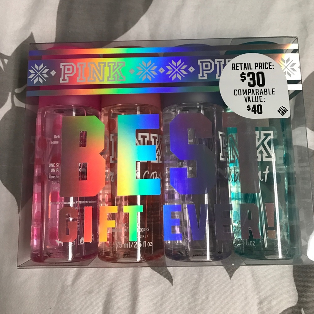 NEW Pink Body Mist Set. Never opened.