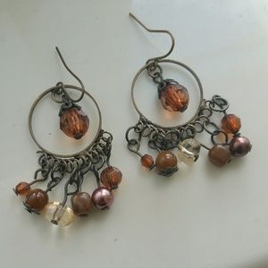 5 for $25 sale Brown bead earrings